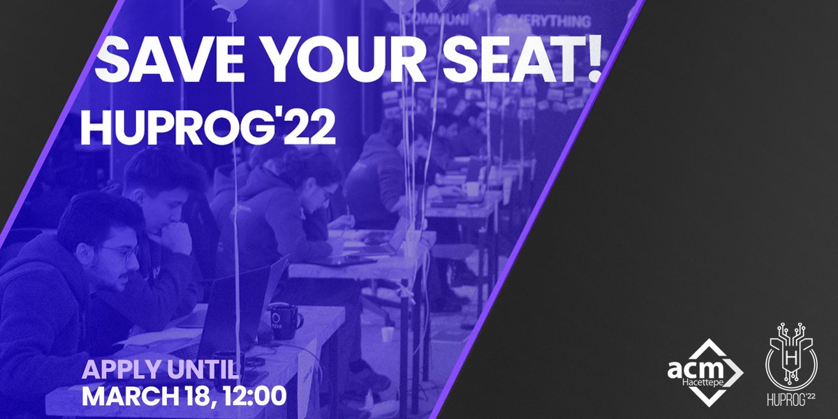 algoleague's tweet image. Apply Until Tomorrow!

Applications for HUPROG’22 will be closed on March 18 at 12:00 noon. Hurry up  🏃‍♂️

To learn more about HUPROG and why you should join, check out the link: huprog.acmhacettepe.com 

#algoleague #huprog #competewithme