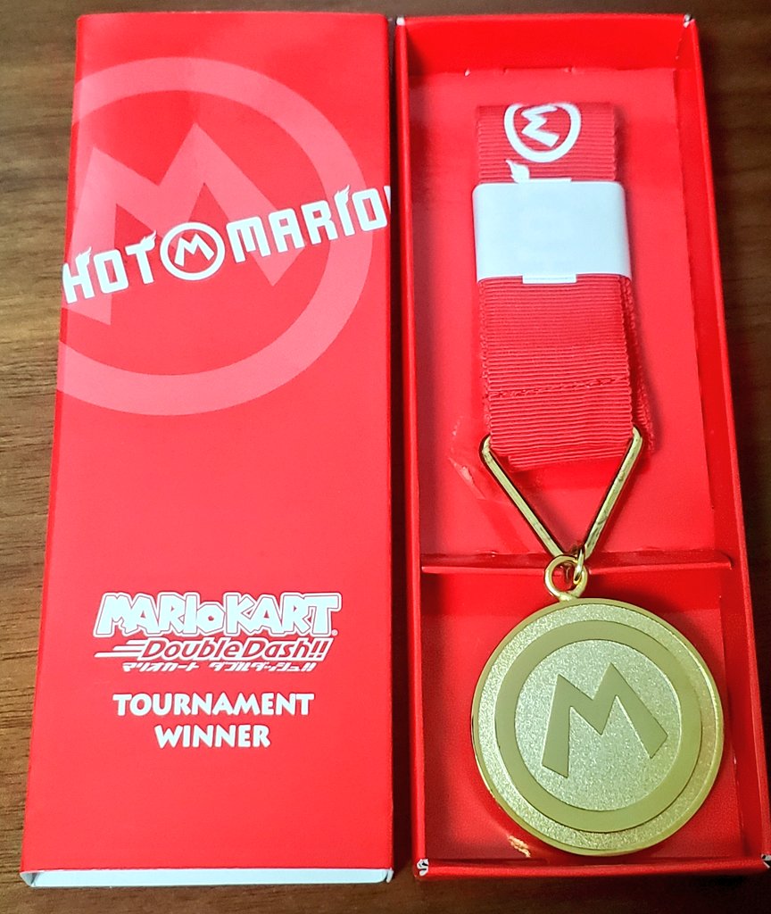 マリオカートダブルダッシュの店頭大会の優勝メダルを入手