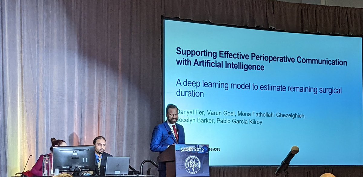 Hearing about new tech for communication in surgery from <a href="/Danyal_Fer/">Dan Fer MD</a> of <a href="/UCSF_EastBay/">UCSF-East Bay</a>. #SAGES2022