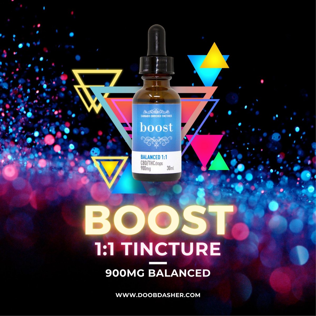 doobdashers's tweet photo. Why should you have to pick between CBD and THC when the right answer is often both?๐
BOOST 1:1 TINCTURE โ 900MG BALANCED
Ingredients: Organic MCT Oil, THC distillate, CBD Isolate
Click here to learn more: https://t.co/5AG8FDJjYA
#doobdasher #canada #420goddess #CanadianCannabis https://t.co/IGFxprGoIa