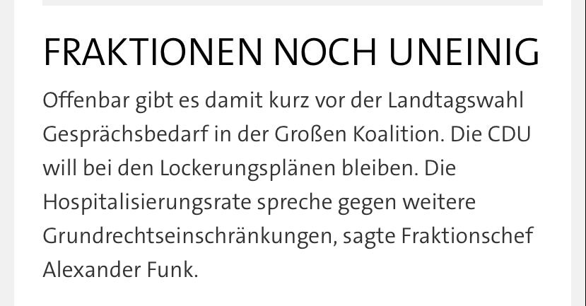 Montag dafür, Dienstag nachgeben und Donnerstag ernsthaft warnen - das ist die Kohärenz der Corona-Politik der Saar-CDU. #ltw #endspurt