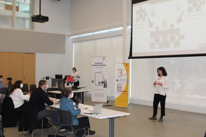 Congratulations to our students Lydia and Chloe for participating in this years <a href="/queensgradstudy/">Queen's Graduate Studies and Postdoctoral Affairs</a> #3MT competition! A special shout out to Chloe for placing first in her heat 🐸🎉 We can’t wait to cheer her on in the finals next week! #scicomm <a href="/QueensENVS/">Queen's Environmental Studies</a> <a href="/QueensUBio/">Queen's Biology</a>