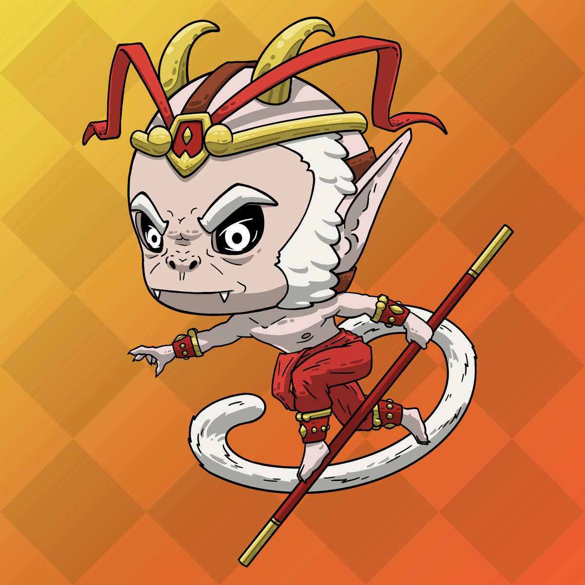 So we have some really crazy and unique dmons in the club, check out the Alpha Dmon. Created from strongest spells of Artana 😈
<a href="/Alpha_Gorillas/">Alpha Gorillas</a> 🤝
#SolanaNFTs #nftcollector