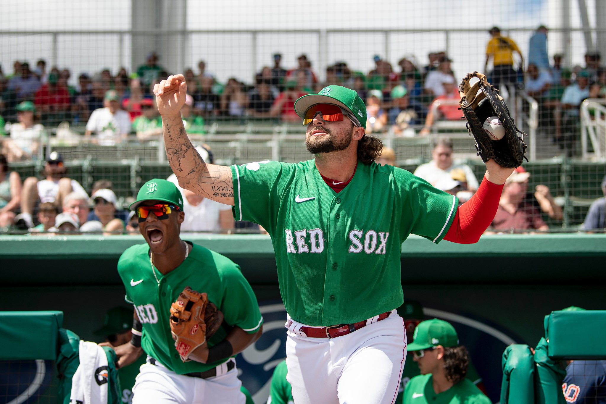 red sox green jersey 2022