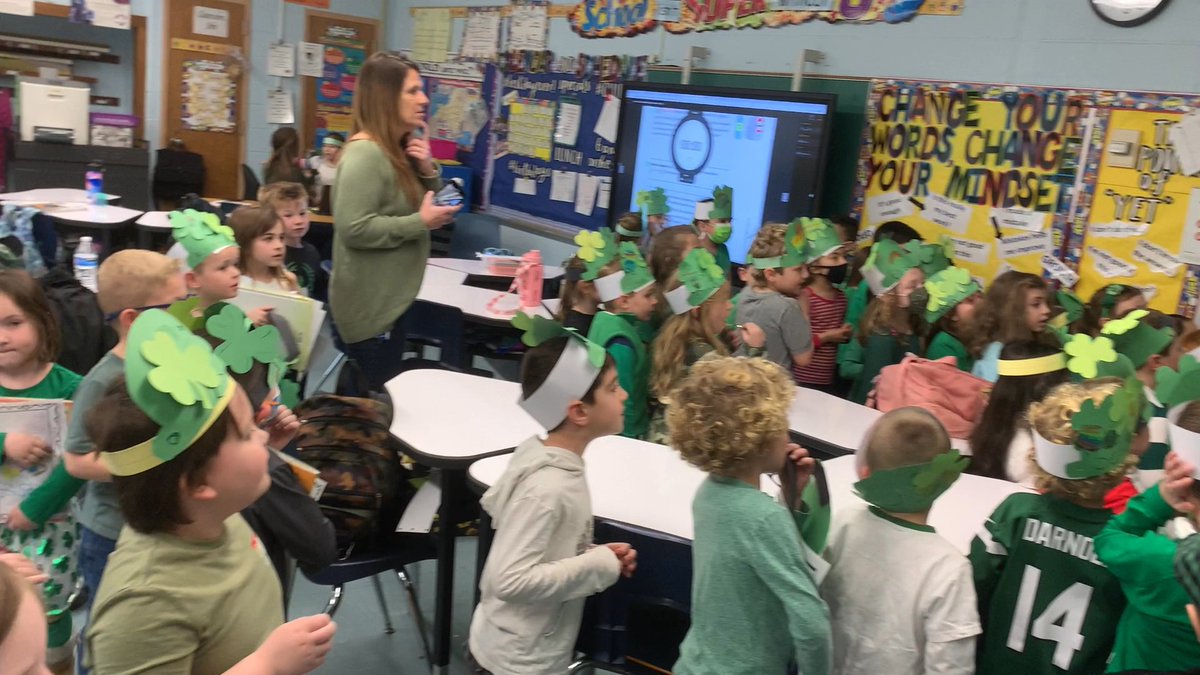 That tricky leprechaun led us on quite a hunt!  Happy St. Patrick's Day!