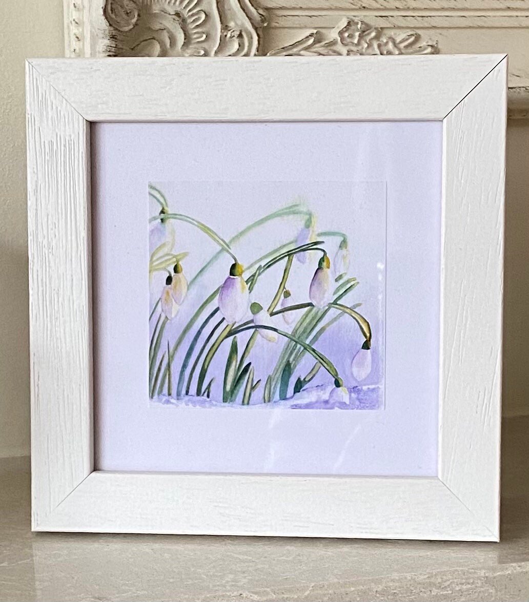 Here’s one of my Snowdrop Decorative Framed Prints for you ⁦<a href="/Anitas_Cards_4U/">ANITA COLLIER</a>⁩       #womaninbizhour etsy.me/3wgNsLi #TMTinsta #QueenOf ⁦<a href="/TheCraftersUK/">.</a>⁩