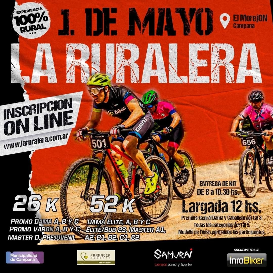 laruralera's tweet photo. 01 05 22
#laruralera 
#ruralbike
➡️Inscripciones abiertas
https://t.co/qacDVM5gwb 
➡️Cupos limitados
@infoadolfo 
@infobiker 
@atodopedal 
@SARAVIAFERNANDO https://t.co/kCBAANmNiY