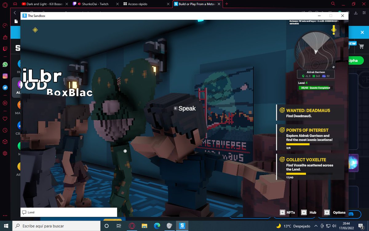 Curaga3's tweet photo. @TheSandboxGame @deadmau5 I just participated in the daily #SandboxAlphaS2Contest for a chance to earn up to 1,000 $SAND! Starting March 17 - Selfie with Deadmau5. Check out my screenshot below!
👇 #SandboxAlphaS2 https://t.co/LhxB3BPKh5