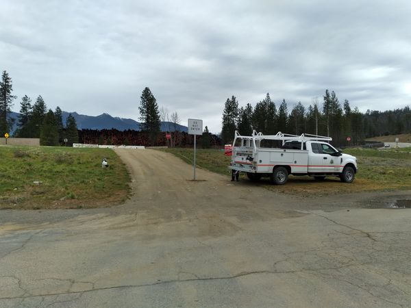 The Trinity County DOT has blocked the impromptu access road between Lance Gulch Road and the CVS parking lot and removed the street sign indicating this to be a viable road. See facebook.com/TrinityCountyD… for details.
