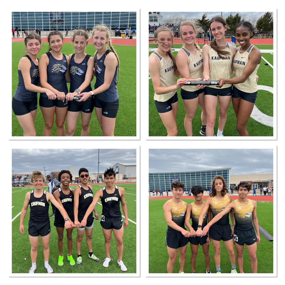 XcKaufman's tweet photo. All 4 4x800’s relay teams 🥇🥇🥇🥇 at the Midlothian Invitational!!!! https://t.co/soiKmaTFaH