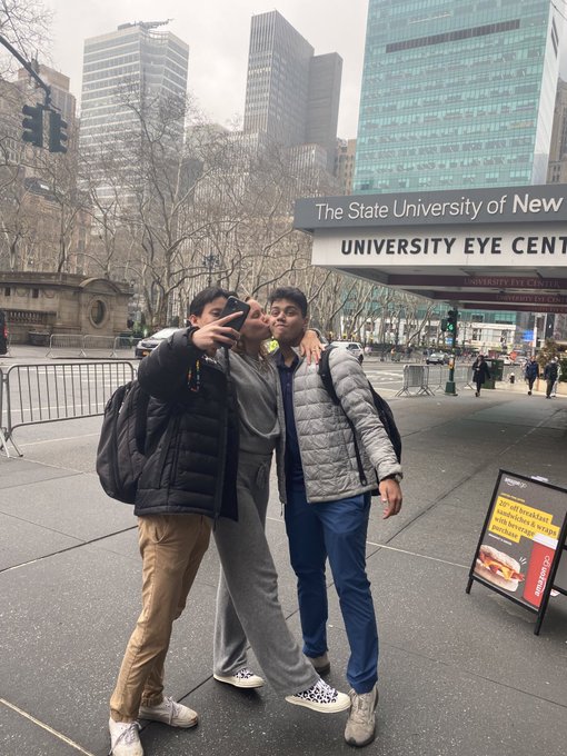 Got recognized by two fans in NYC today 😝 if you know who they are, tag them and I&rsquo;ll give them a free