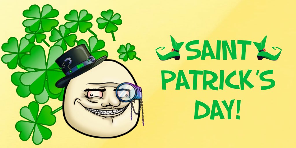 Wishing you to get your golden pot in #NFT world this day! 🍀😄

#CyberMemes #meme #StPatricksDay #holiday #memesdaily #nftart #NFTCommmunity #NFTdrop