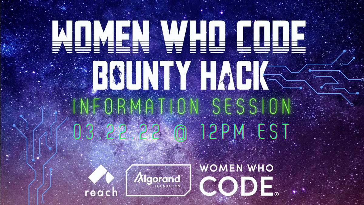 reachlang's tweet photo. On March 22 at 12:00 PM, join our info session on the #BountyHack kicking off in April! 💁‍♀️ Earn up to $2,000 by building in Reach and deploying on #Algorand. 💸

#developers #blockchain #womeninblockchain #womeninweb3 #WomenWhoCode https://t.co/2HIGNxE9be