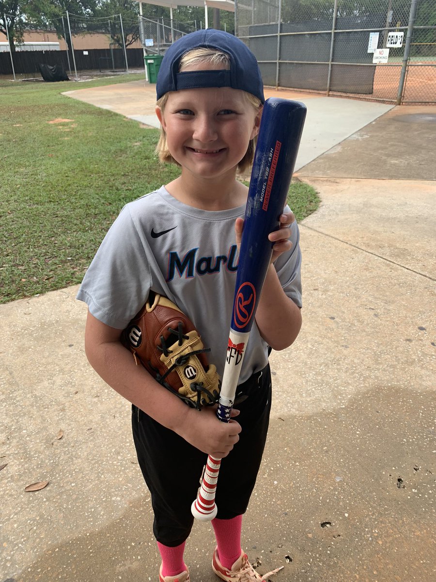 Sis was the Silver Slugger at Sandlot camp yesterday! We are so proud of how much she’s grown…and that walk off double that earned her this award on Wood Bat Wednesday!