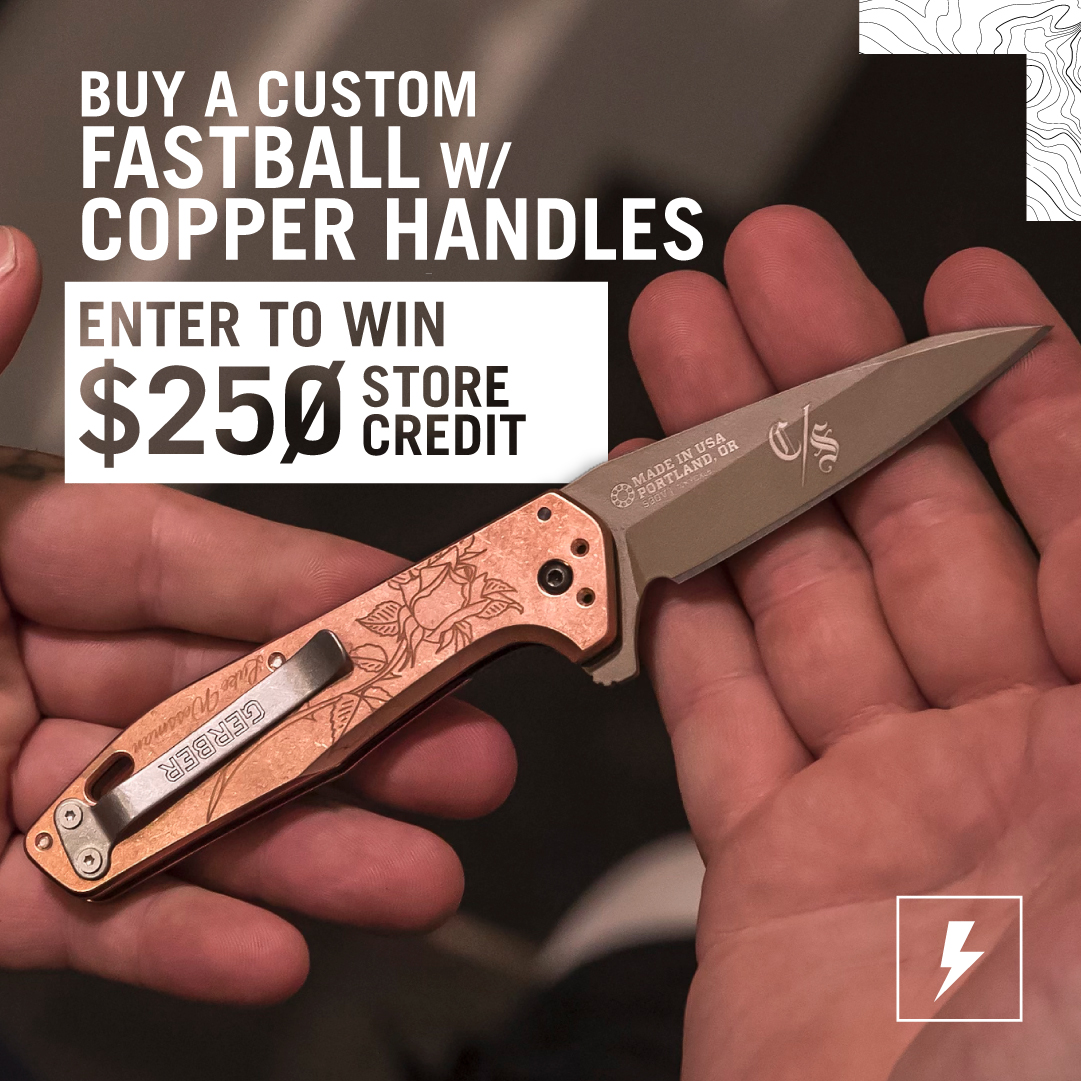Feeling lucky? 🍀 Between now and 4/7 purchase a Custom Fastball with copper handles and automatically be entered to win $250 of store credit Get started with your design here: api.spectrumcustomizer.com/.../TWBL8LS2/b… For full terms, visit gerbergear.com/promotions