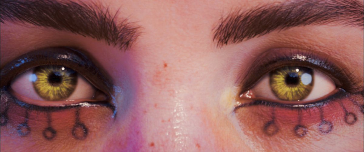 MrRaphZahn's tweet photo. Magical eyes 🌟👁👁🌟
No matter what face paint she wears, her gaze just captures you 💖💞
#HorizonForbiddenWest by @Guerrilla
#VPCALOY #VirtualPhotography #VGPNetwork #VGPUnite #WorldofVP #LandofVP #STVP #GamerGram #VPCONTEXT https://t.co/Juu1WCQJ0y