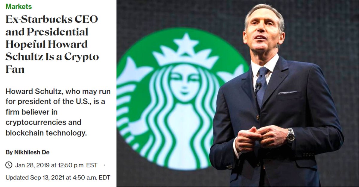 The newest Starbucks' interim CEO is pro-crypto since 2019 👀
