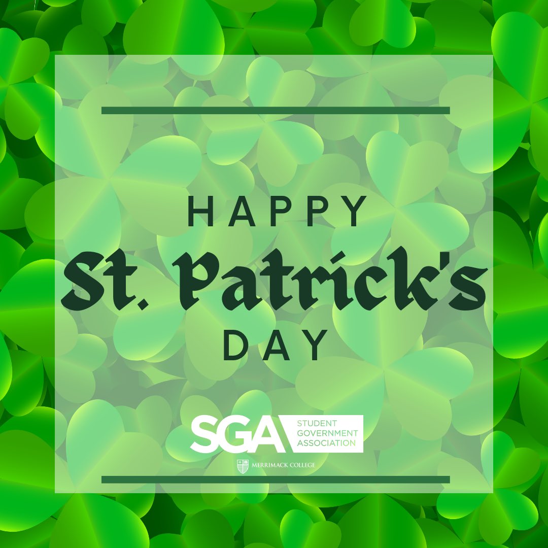 MerrimackSGA's tweet photo. Happy St. Patrick’s Day! #MCSGA https://t.co/Pmnr7Ti37N