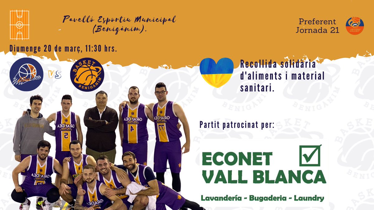 CBBeniganim's tweet photo. 🇺🇦 Recollida solidària d'aliments i material sanitari (Agraïments a Rafael Sendra i @dentalmulet ).
⛹🏼‍♀️ Partidet #BenigànimPrebenjamí
🤝 #EconetVallBlanca

#Benigànim #albatera #stopwarukraine @aramultimedia @golsmediasports  @serontinyent #comunitatvalenciana #beniganim #albàtera https://t.co/ViU2CgMki6