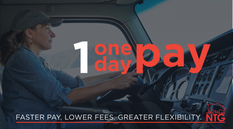 NTGFreight's tweet photo. Does your payment plan work for your business?
With NTG’s flexible carrier payment options, you get paid faster with digital deposits for 1 Day & 2 Day Pay!
Enroll today: https://t.co/bcGiuQqT6i
#Carriers #OneDayPay #TwoDayPay https://t.co/CLDnEPBBuW