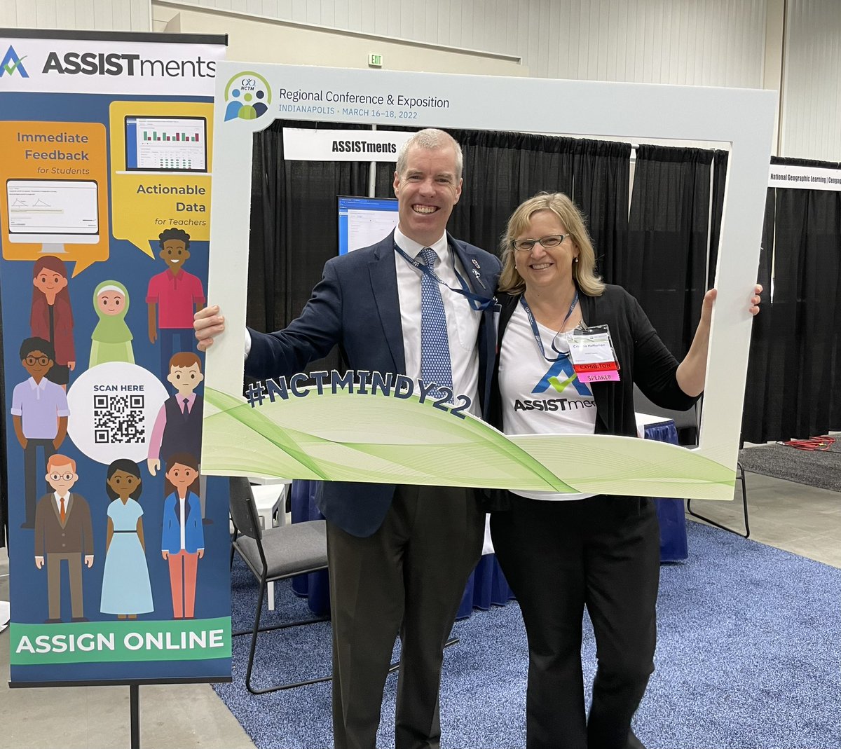 Enjoying an in person conference. <a href="/assistments/">ASSISTments</a> <a href="/NCTM/">NCTM</a>