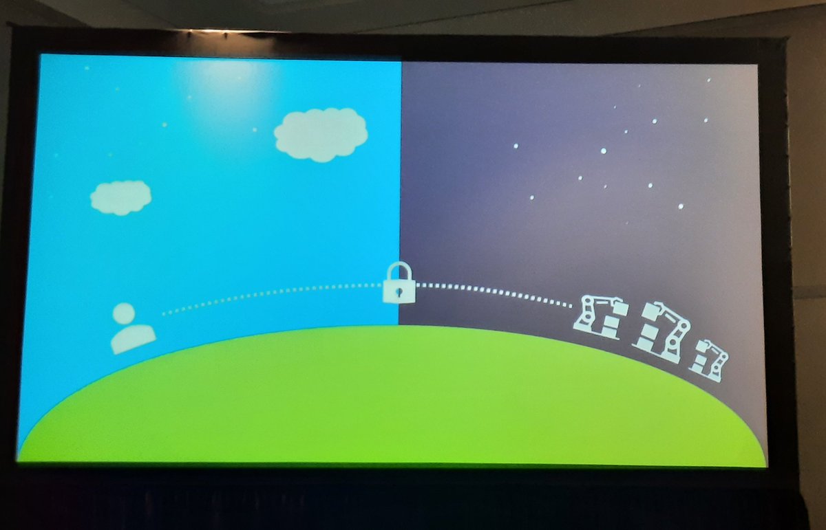 nincoroby's tweet photo. "A follow the sun workforce for supervised robotics is rising" Erik Neives CEO @PlusOneRobotics
#SXSW #SXSW22ECH #robotics https://t.co/2EJ2GwNtvX