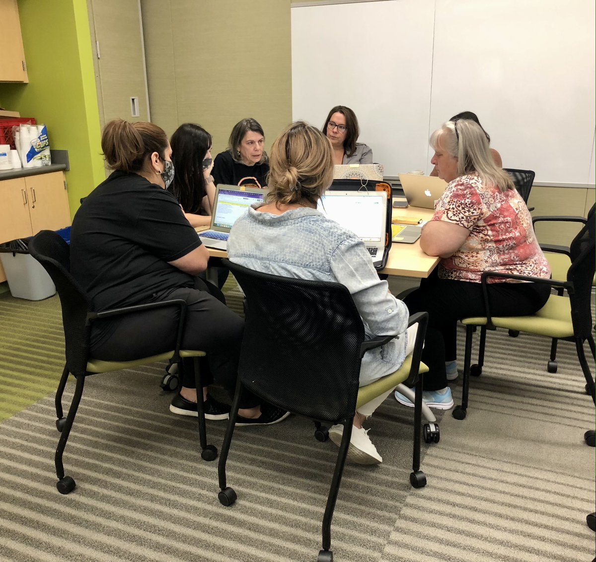 D59ELC's tweet photo. Our ESPs engaged in thoughtful collaboration as we worked on reviewing & updating our learning beliefs during professional learning time. Way to go! #ESPsRock #TogetherWeCan #D59Learns https://t.co/M2UiG1zAGx