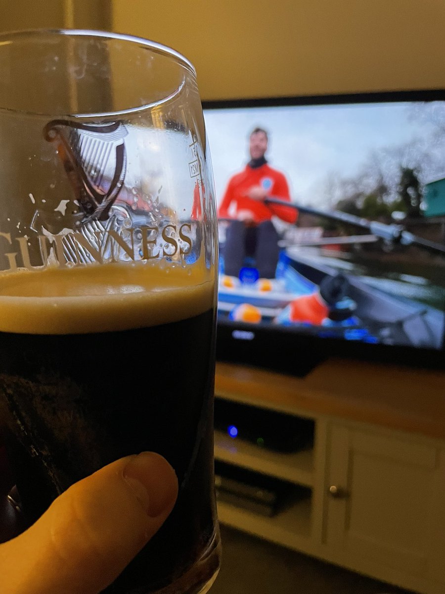 dfenton19's tweet photo. A chilled evening with a Guinness watching a bit of @jordannorth1 #rowinghome  well done lad. https://t.co/wwzicii3Av