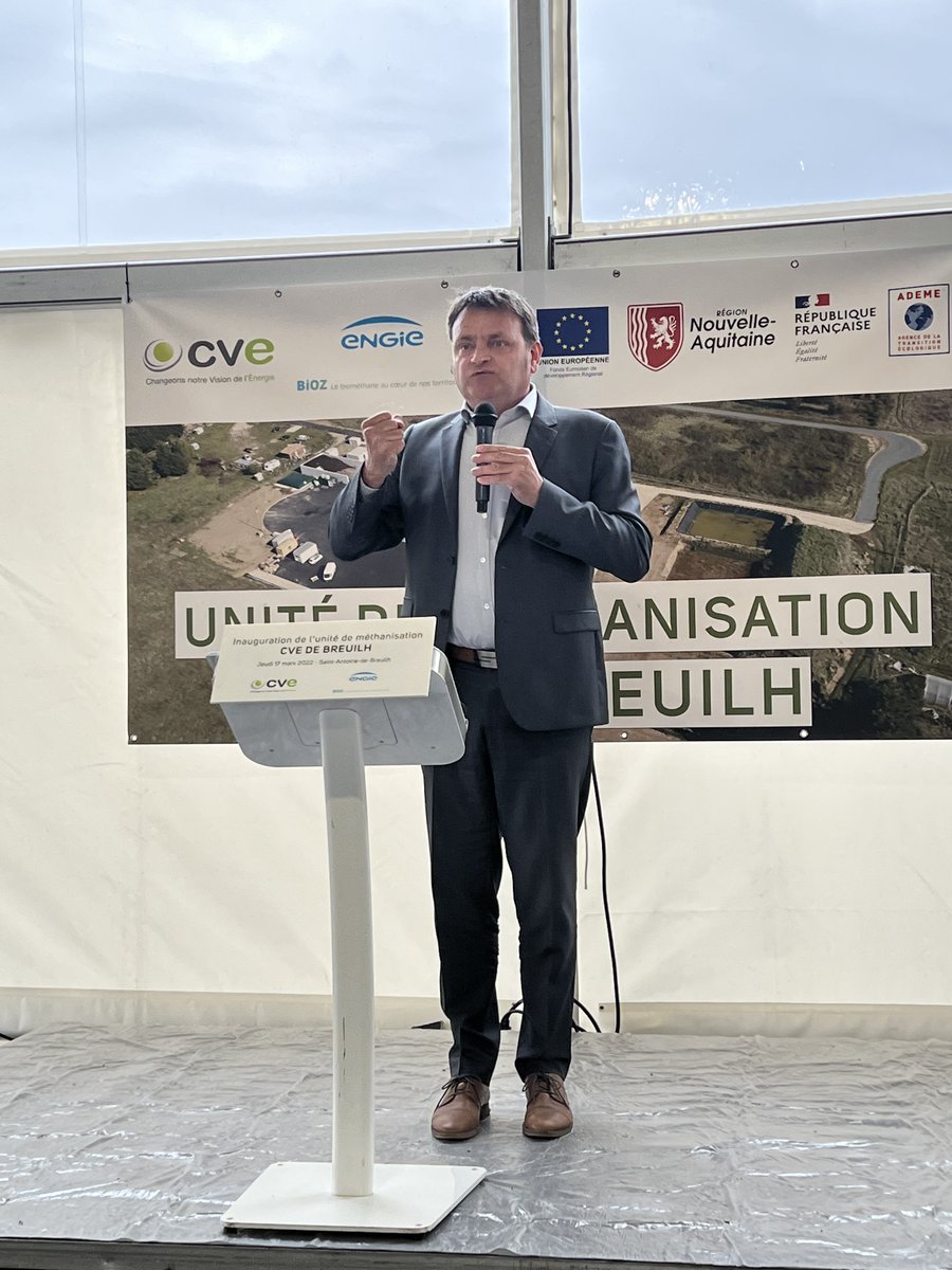 Inauguration ce matin du #méthaniseur de St-Antoine-de-Breuilh en #Bergeracois. Véritable #projetdeterritoire qui actionne le #cerclevertueux des #bioénergies👍avec le soutien de <a href="/NvelleAquitaine/">Nouvelle-Aquitaine</a> et #FEDER.  <a href="/ademe/">ADEME</a> @GroupeCVE <a href="/ENGIE_Bioz/">ENGIE BiOZ, 100% filiale du groupe ENGIE</a> <a href="/al_rousset/">Alain Rousset</a> <a href="/Riouguillaume79/">Guillaume Riou</a> <a href="/Prefet24/">Préfète de la Dordogne 🇫🇷</a>