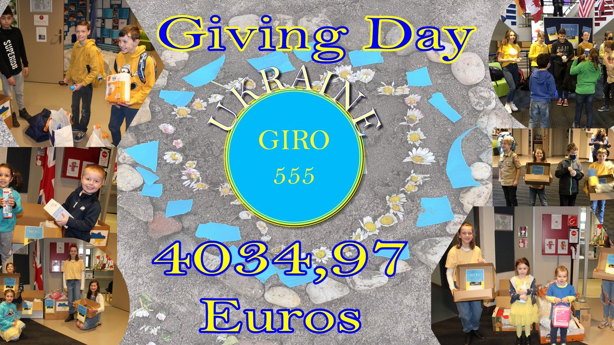 AFNORTH_IS's tweet photo. AFNORTH!  U R  Fantastic!  What a Giving Day!!  4034,97 Euro was donated by Students (and their parents)  and Staff.  A huge BRAVO.  
AFNORTH cares for UKRAINE! https://t.co/o9ehx3QOaD