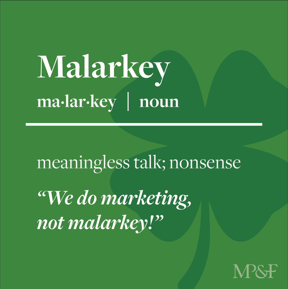 mpf_agency's tweet photo. Wait — did you say pitch or pitcher? Happy St. Patrick’s Day! #PRJokes #MarketingMeme #AgencyLife https://t.co/jwuatYaGgC