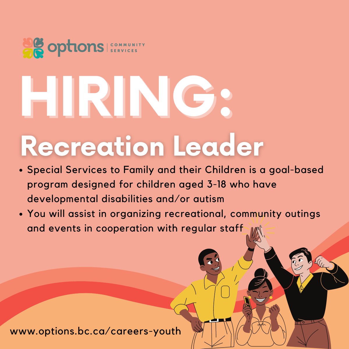 OptionsBC's tweet photo. Are you between the ages of 15-30 looking for short-term work? We're hiring!
https://t.co/BR7Paa2oZU
#OptionsBC #Hiring #Wearehiring #Surrey #MetroVan #MetroVancouver #GreaterVan #GreaterVancouver #AvailablePositions #Lookingforwork #shorttermwork #SupportWorker https://t.co/3nVNiUvpTc