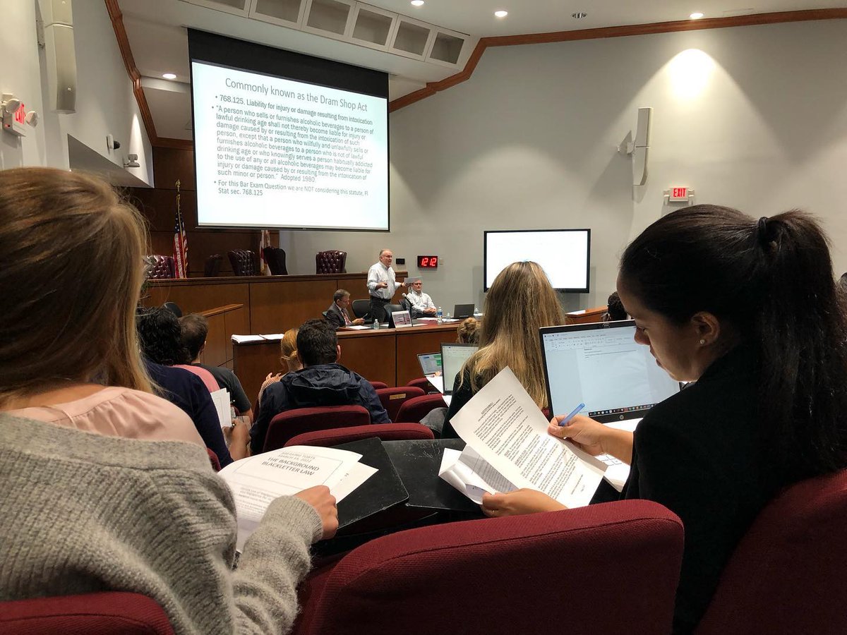 StThomasLaw's tweet photo. Our inaugural Breaking the Bar Series event, Breaking Torts helped students debrief the February 2022 Torts Essay from the Florida Bar exam.
Which FL Bar component should we break down next? Share your thoughts below! #STULaw #FLBarPrep #BreakingTheBar https://t.co/J9H58Cjb9g