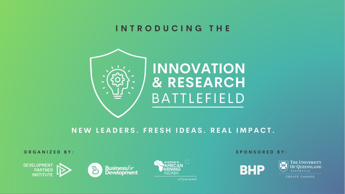 DpiMining's tweet photo. 📢 We are SO excited to bring this new event to #MiningIndaba with @b4md &amp; @MiningIndaba! This year we're looking for innovative proposals on: Building Sustainable Post-Mining Economies.

Apply: https://t.co/tM8KrZdJN2

Sponsored by @bhp &amp; @SMI_UQ  

#Mining #Innovation #Research https://t.co/WcSZcLdxs6
