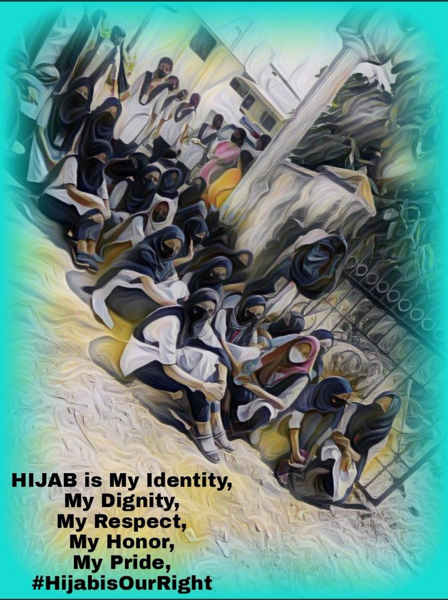 Arifa222's tweet photo. India is a secular nation where there should be hijab with education not hijab OR education
#Unconstitutionalverdict 
#Hijabmovement https://t.co/FKQ1RVBRr9