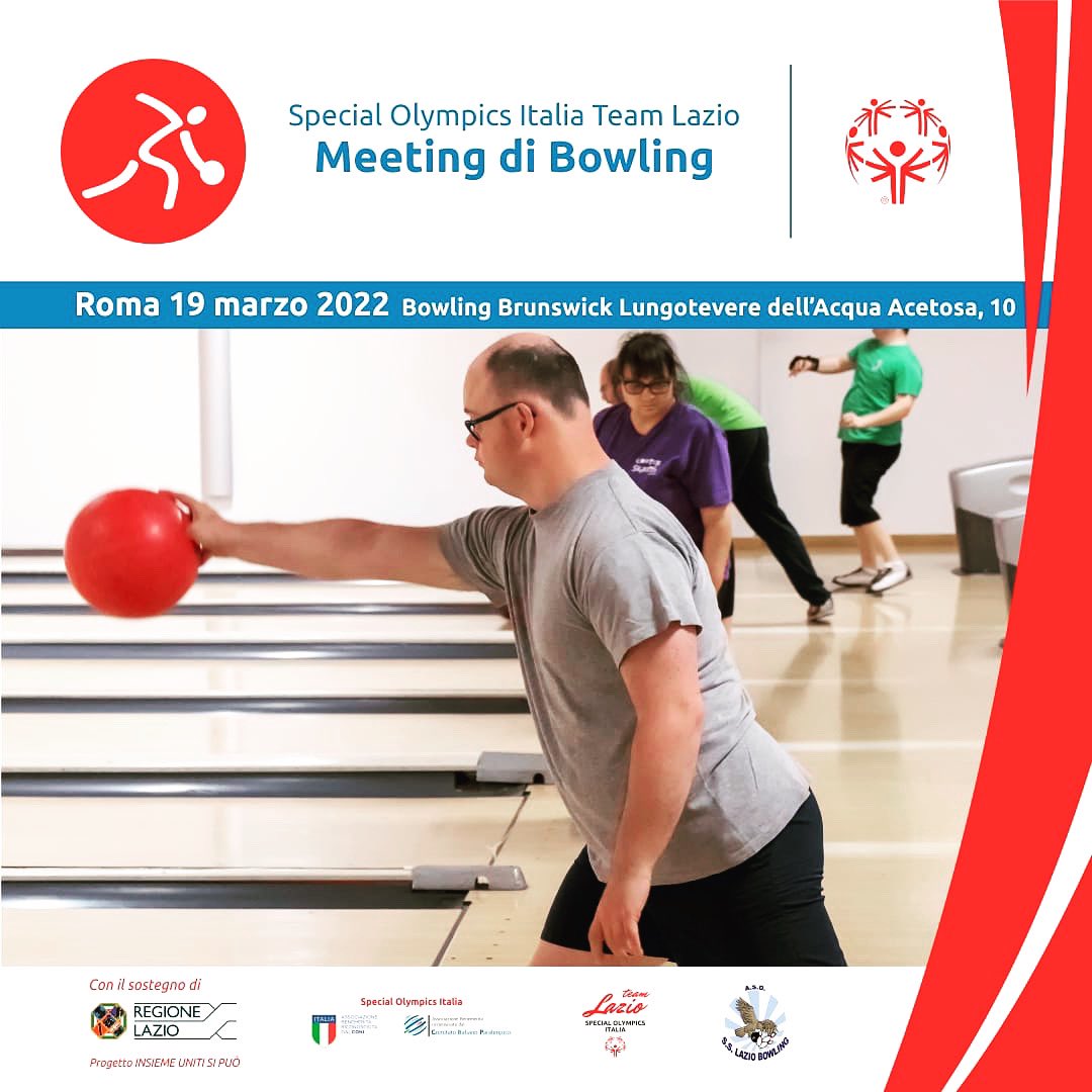 🎳 Sabato 19 marzo faremo strike al <a href="/brunswickroma/">Bowling Brunswick</a>  per un attesissimo meeting  che si svolgerà in Lungotevere dell’Acqua Acetosa, 10. 🎳 Con il contributo della @regionelazio #progettoinsiemeunitisipuò