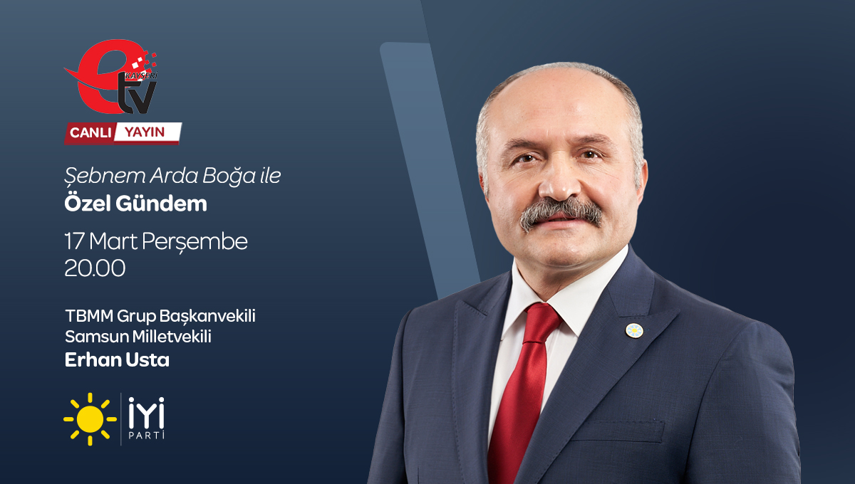 iyiparti's tweet photo. TBMM Grup Başkanvekilimiz Sayın @55erhanusta;

🗓️ 17 Mart Perşembe (bugün)
🕗 20.00'de
💻 E TV YouTube kanalında

@SebnemArdaBoga ile #ÖzelGündem programına konuk oluyor.

Sizleri de ekran başına bekliyoruz.👍🏻 https://t.co/cOfMzO1HXL