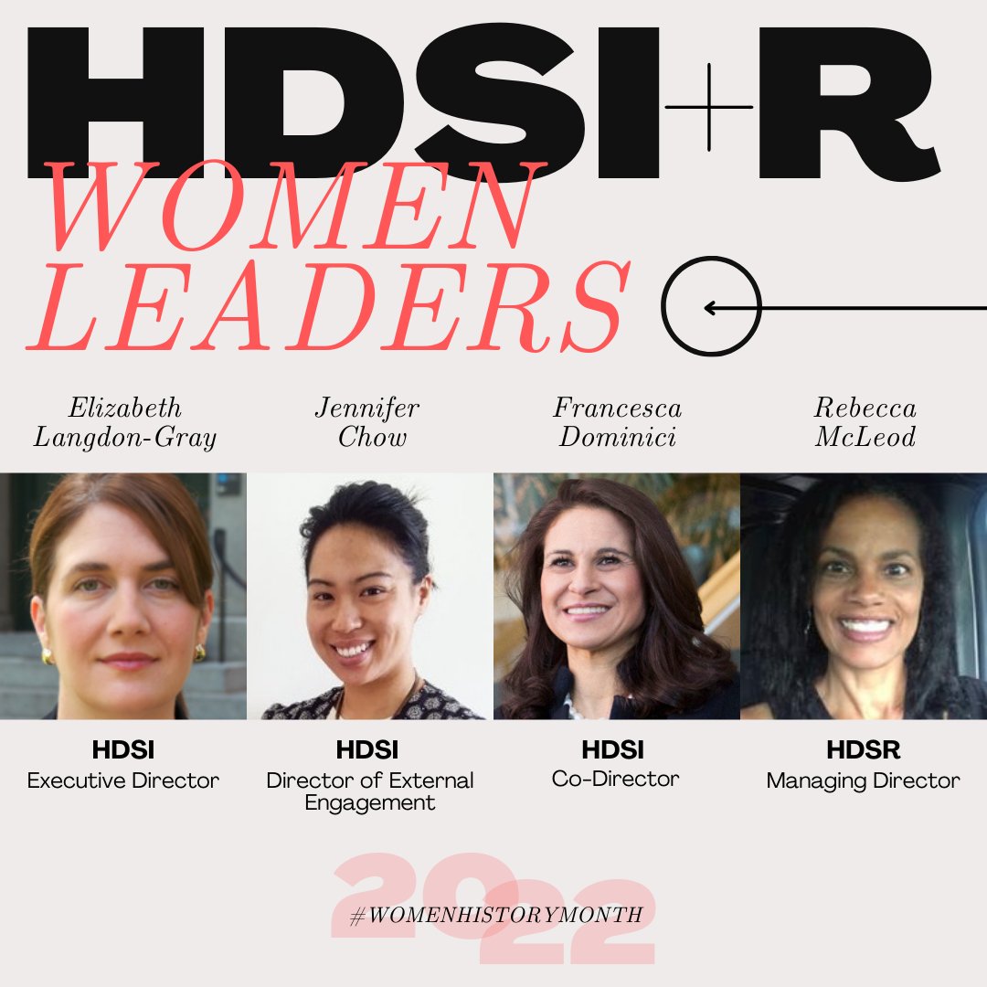 Join us as we continue celebrating our 5th Anniversary and Women's History Month! 🎉 View this week's #WomensHistoryMonth resources and read about our female leaders at the HDSI: mailchi.mp/harvard/datasc…