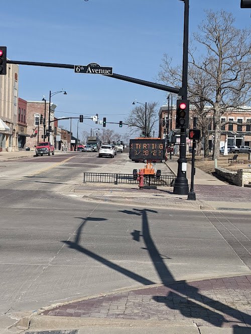 PROGRESS AHEAD: Kenny the Cone is back… which means construction in Uptown Marion will soon resume. Beginning March 28, Rathje Construction will begin Phase 2 of the 7th Ave Reconstruction and Streetscape Project - 10th St between 7th and 8th Ave will be closed to traffic.
