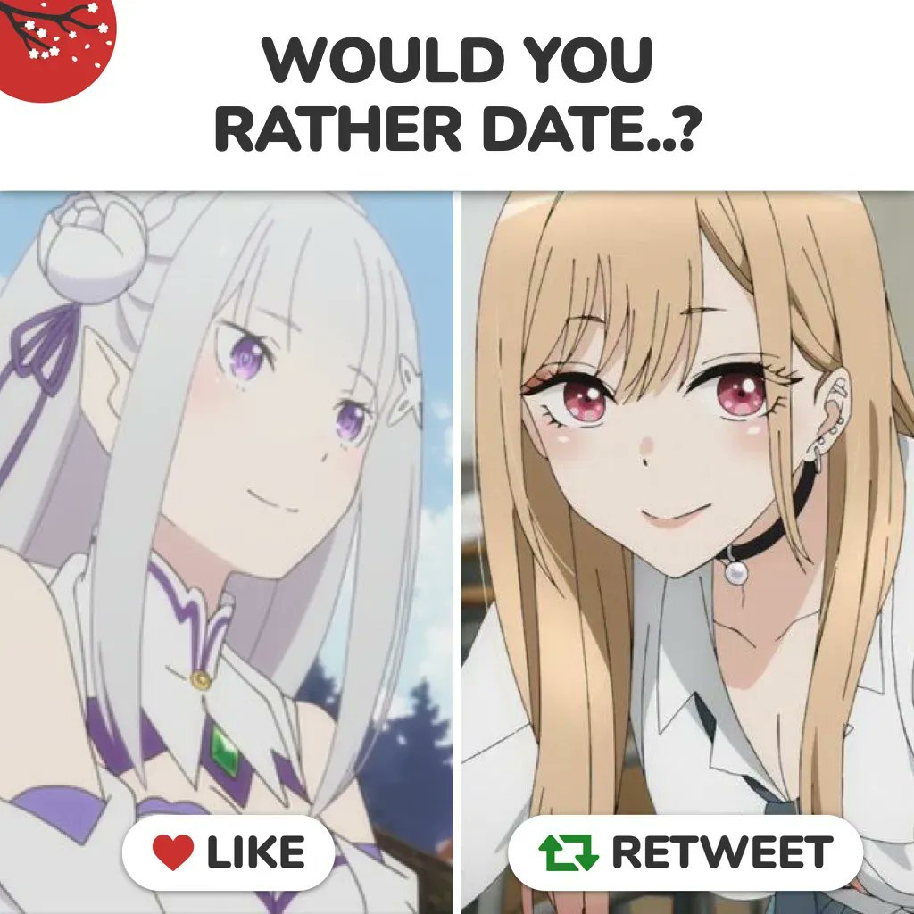 aegstudiovo's tweet image. Would you rather date..?
❤️ - Emilia, #rezero 
🔁 - Marin Kitagawa, #MyDressUpDarling 

#anime #manga
