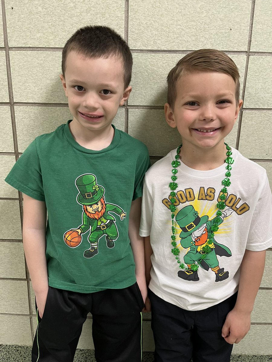 So much green today!!  ☘️ @McClellan_WJHSD