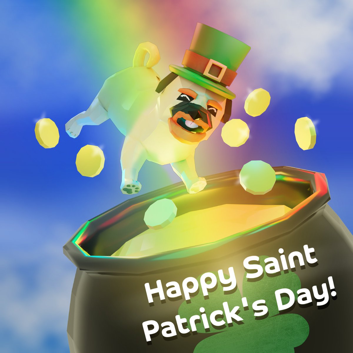Happy #SaintPatricksDay #xPug community!🍀

What could be better than a pot of gold? How about free tokens?! 🪙

Like &amp; Retweet ❤️for a chance to win 0.2 #xPug tokens!

#XRP #xrpcommmunity