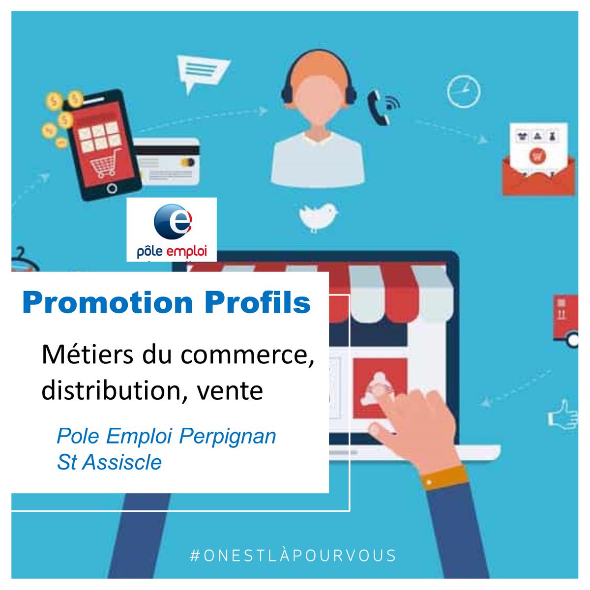 DelphineMichL66's tweet photo. [#TousMobilisés] 🔎 Les métiers du #commerce #AvecPoleEmploi Perpignan St Assiscle et St Vicens :
🔸 Présentation du secteur, opportunités #embauche, #formations
 🔹Valorisation des #candidatures auprès des employeurs

35 demandeurs d’emploi présents et 💯 satisfaits

@vielfaureb https://t.co/C7ytegX7Nl