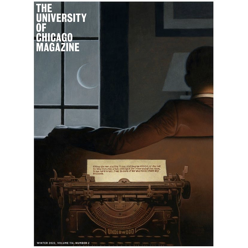 RichardSolomon's tweet photo. Illustration for the University of Chicago Magazine Winter 2022 by @thomas_ehretsmann portrait of Richard Himmel decorator and pulp writer 

#rsar_group #chicagomagazine #universityofchicago #richardhimmel #winter2022 #thomasehretsmann #pulpwriter #author https://t.co/XSQpvimZpM