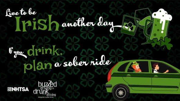 CincyAutoExpo's tweet photo. It's a beautiful #StPatricksDay! Should you be celebrating with either a pint of stout or a fine Irish spirit, be a "backseat leprechaun" by either designating a sober driver or planning for safe rides to protect yourself and all on the roads! #drivesafeohio #BuckleUo https://t.co/90GmUW7mqo