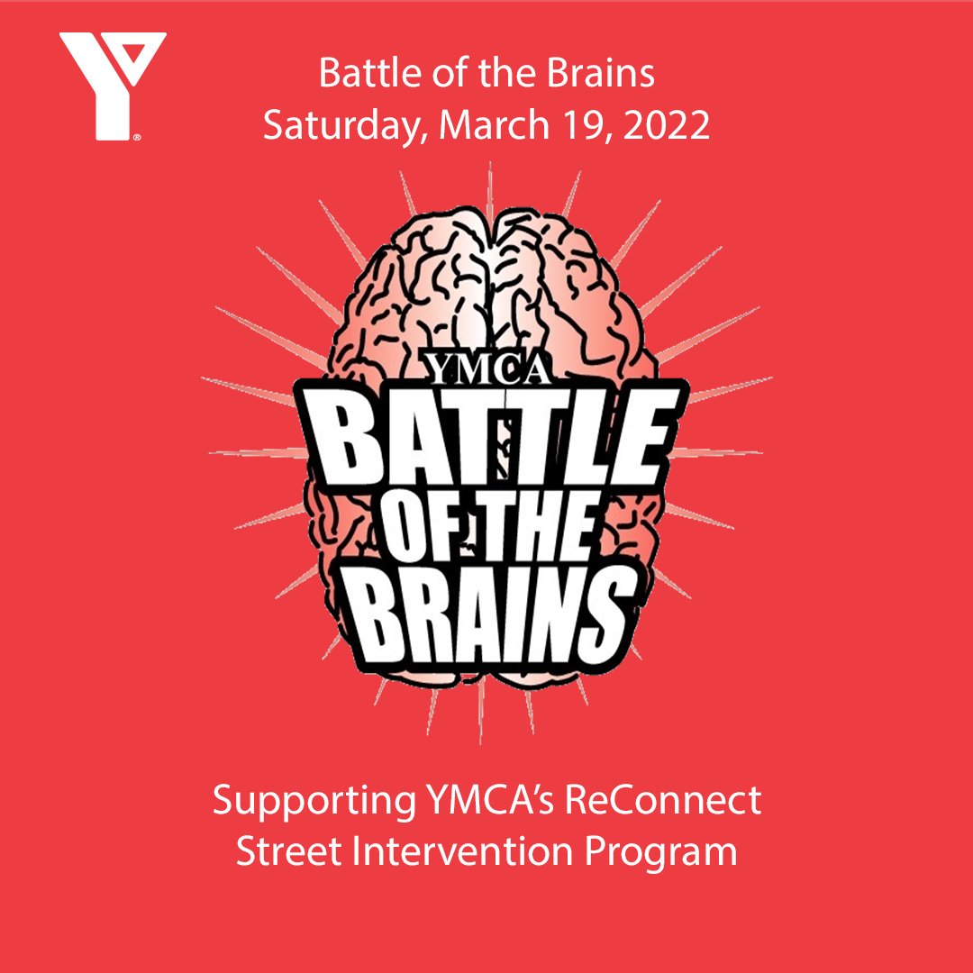 Our 19th annual Battle of the Brains is happening on Saturday, March 19.  As such our main gym will close at 1:30p, pools will close at 4:30p and the facility will close at 5p. This is our annual fundraiser for our ReConnect Street Intervention.