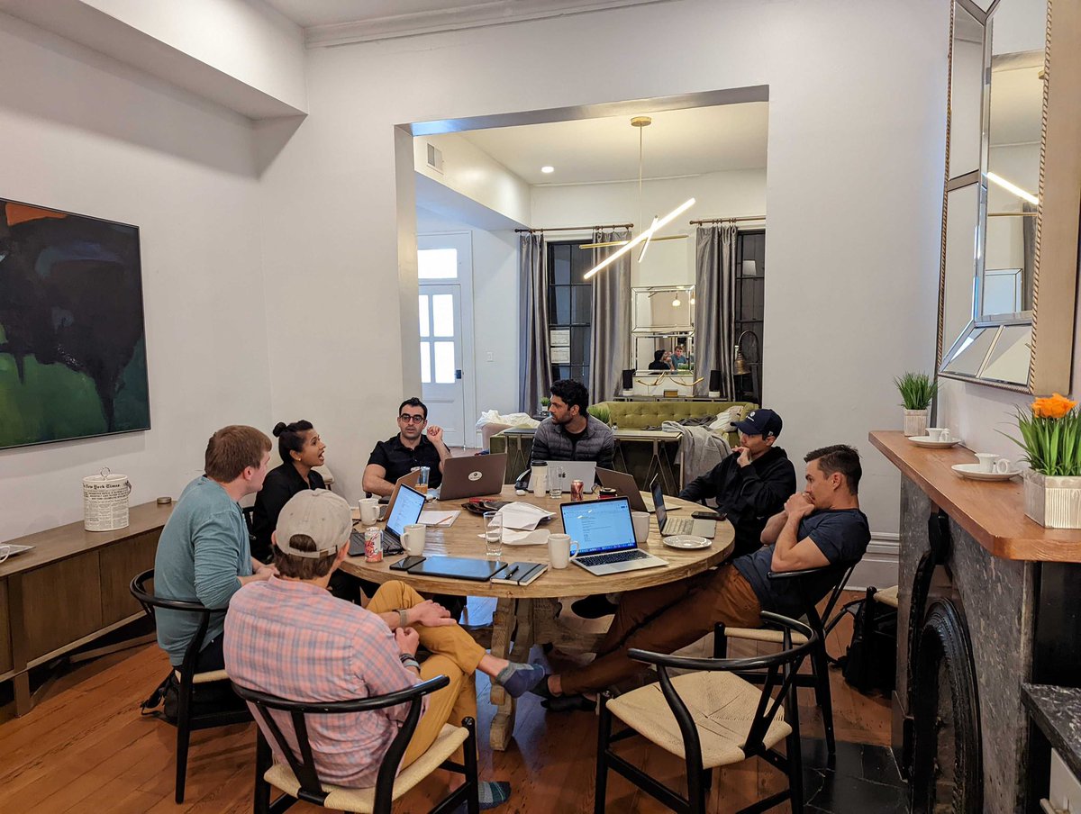 KdT Ventures (@kdt_ventures) on Twitter photo KdT team offsite in New Orleans- trumpets, beads, and jambalaya!
<a href="/benjileibo/">benjels</a> <a href="/KetanYerneni/">Ketan</a> <a href="/RChakraba/">Rima S. Chakrabarti</a> <a href="/philgrayeski/">Phil Grayeski</a> <a href="/CmanMD/">Cain McClary</a> <a href="/uddinym/">Yusuf Uddin</a> <a href="/mackhealy/">Mack</a> KdT team offsite in New Orleans- trumpets, beads, and jambalaya!
<a href="/benjileibo/">benjels</a> <a href="/KetanYerneni/">Ketan</a> <a href="/RChakraba/">Rima S. Chakrabarti</a> <a href="/philgrayeski/">Phil Grayeski</a> <a href="/CmanMD/">Cain McClary</a> <a href="/uddinym/">Yusuf Uddin</a> <a href="/mackhealy/">Mack</a>