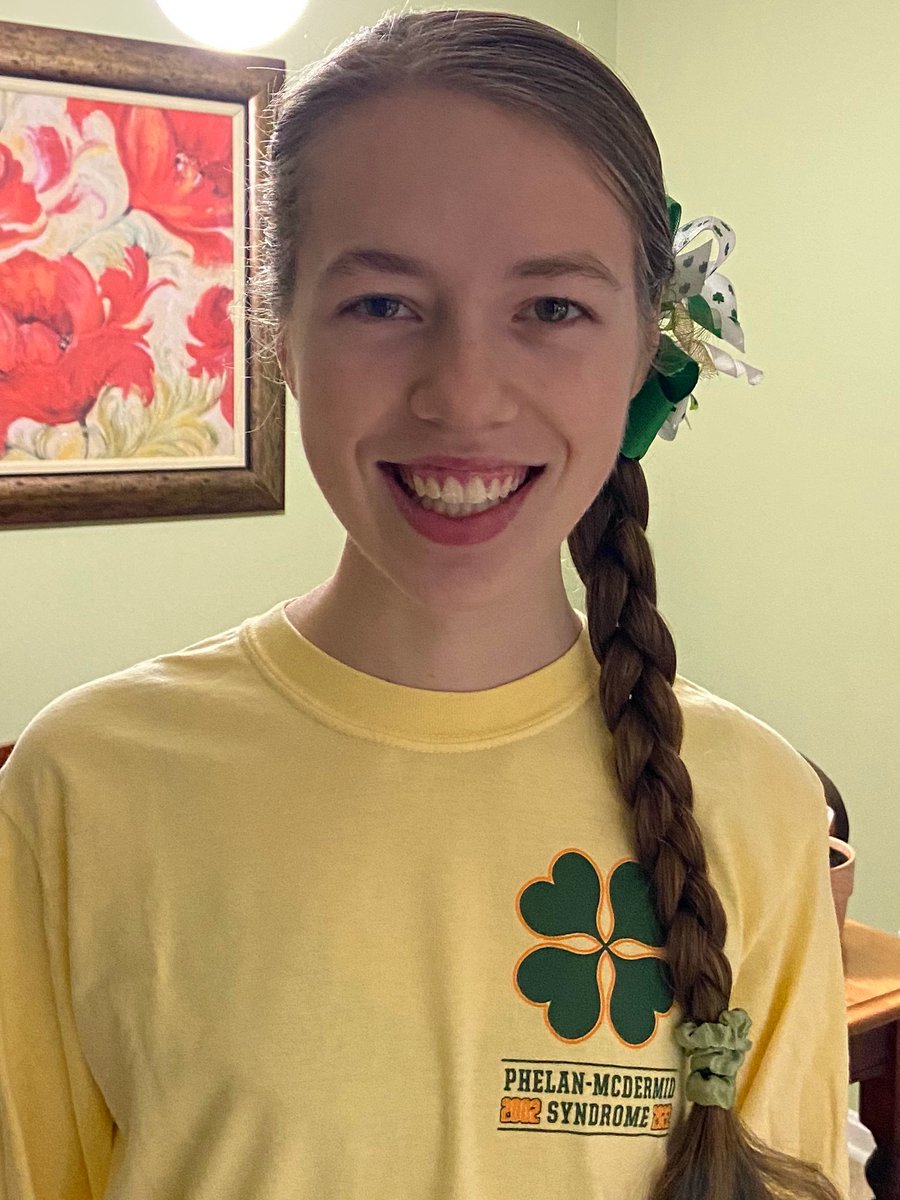 JennyNaumanCape's tweet photo. It's St. Patrick's Day! I'm #phelanlucky for my school community: students, teachers &amp; staff working so hard! I'm #phelanlucky for my family! I'm #phelanlucky for EVERYONE supporting &amp; raising awareness for @Phelan_McDermid #ForElle #CapeProud 
Elle makes us all better every day! https://t.co/gnfTCFmMR8