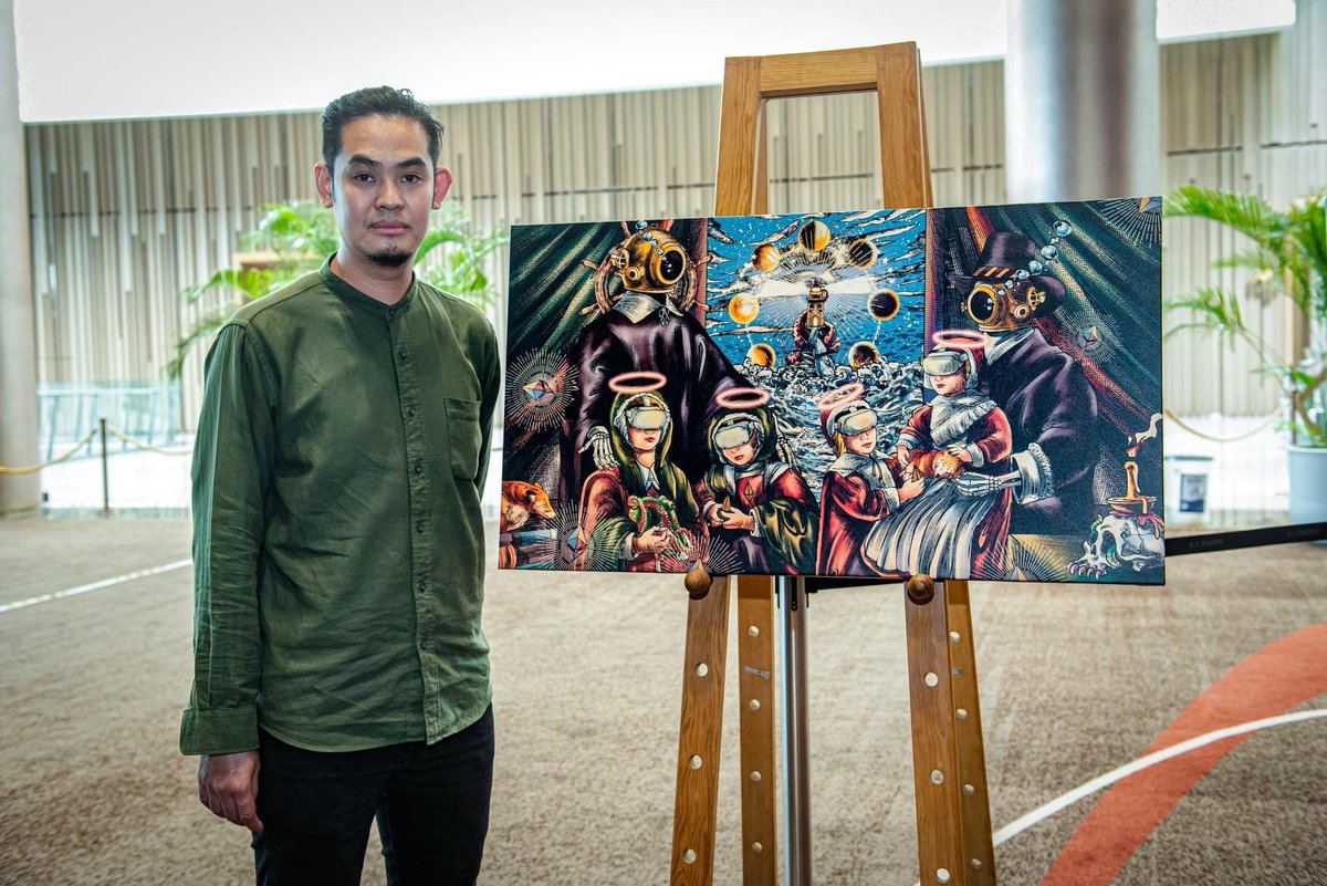 janrayab's tweet photo. 🙏🏻Thank you for your support 
"We are family"
Family in Metaverse
Digital painting 
300 dpi. 5693 X 3433 px.
THAILAND DIGITAL ARTS FESTIVAL 2022
10 NFTs  5-20/3/ 2565 ที่ ICONSIAM
📌https://t.co/wQuMVnkyG8
Thailand Digital Arts Festival 2022
#TDAF #NFT #ICONSIAM #theartdistrict86 https://t.co/SLwx0cgY7J