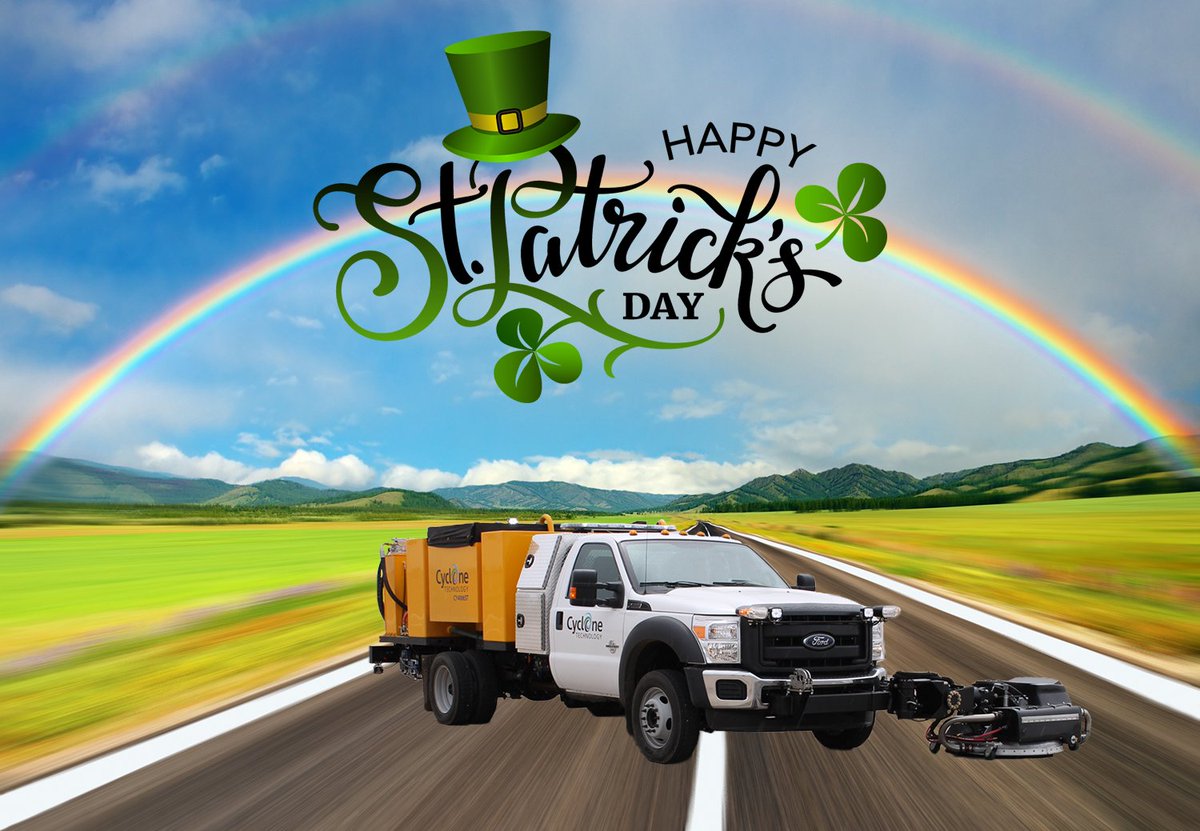 CycloneTech's tweet photo. We feel as lucky as the Irish to manufacture such amazing hard surface cleaning equipment.

95% wastewater recovery
Chemical free
Vacuum free
Recycling capabilities

learn more here https://t.co/4t3nFcb6VR

#happystpatricksday #stpatricksday2022 #pressurewashing #rubberremoval https://t.co/6DDjqMhgMO